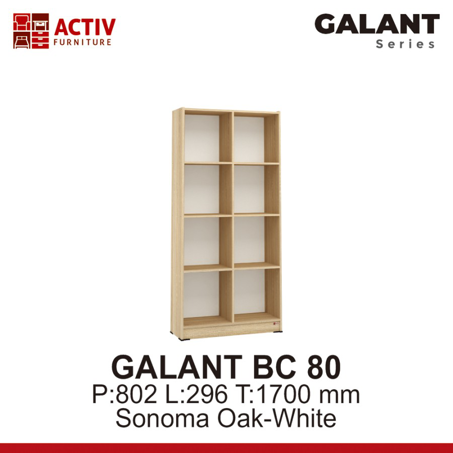 lemari buku rak buku rak serbaguna lemari kantor GALANT BC 80 ACTIV